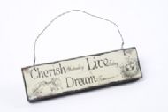 CHERISH, LIVE, DREAM SIGN